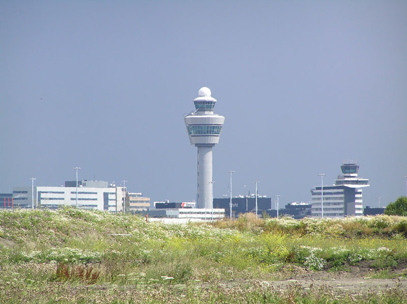 Zicht op Schiphol vanaf Rozenburg/Schiphol-Rijk