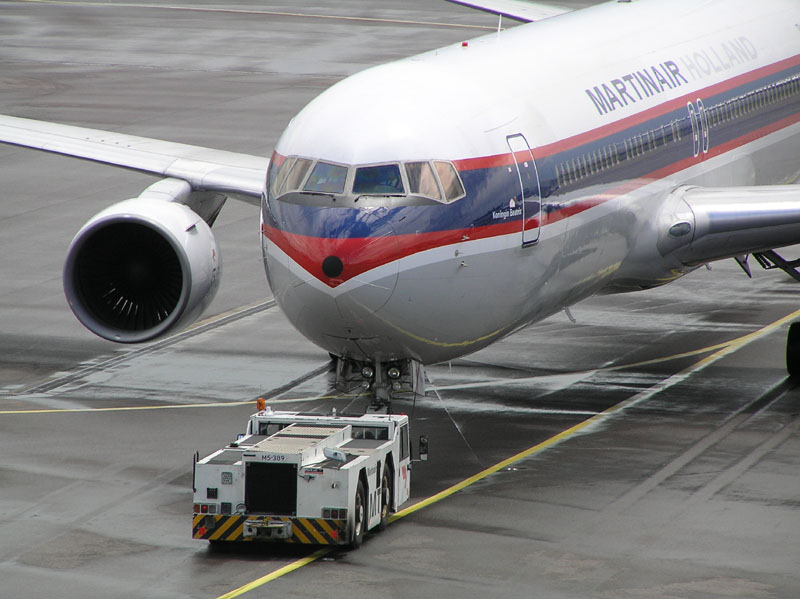 Transavia toestel in klassieke kleuren